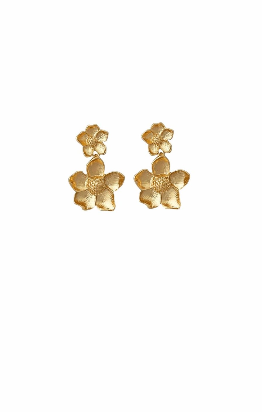 Sacha Drake Earrings | Delilah Double Flower Earrings