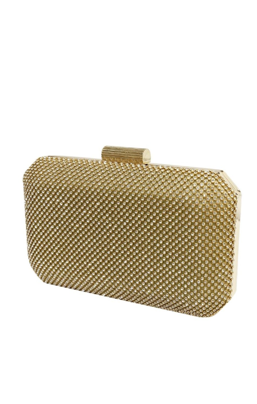 Sacha Drake Bags | Diamante Mesh Structured Clutch