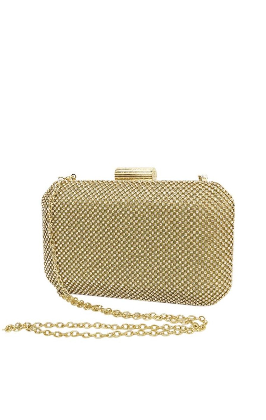 Sacha Drake Bags | Diamante Mesh Structured Clutch